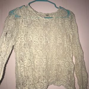 Long sleeved Lace top—Medium